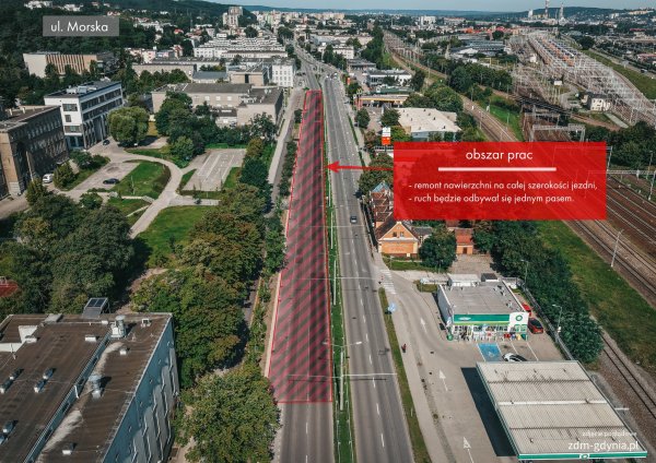 Ulica Morska – naprawa nawierzchni