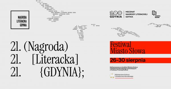 Festiwal Miasto Słowa 2026: pięć dni literatury i gala 21. Nagrody Literackiej GDYNIA