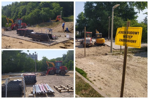 Grabówek. Trwa przebudowa placu zabaw