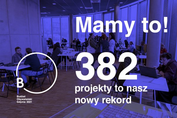 382 pomysły do Budżetu Obywatelskiego!