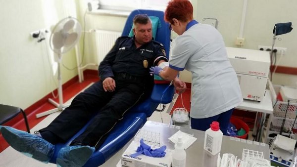 Strażnicy miejscy z Gdyni ochoczo oddają krew