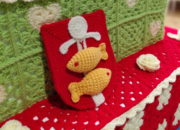 Szydełkowy tort na 100-lecie Gdyni. Sąsiedzka inicjatywa mieszkańców