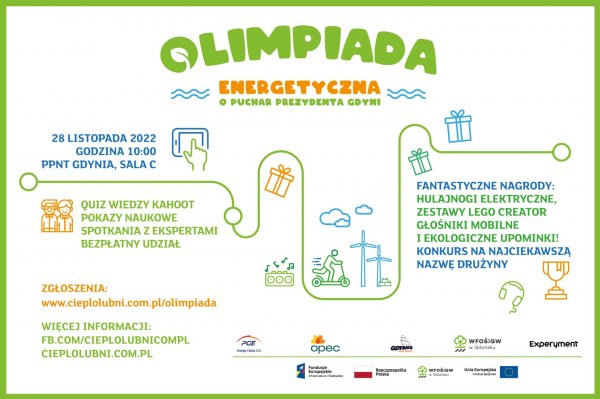 Weź udział w Olimpiadzie energetycznej o puchar Prezydenta Gdyni!