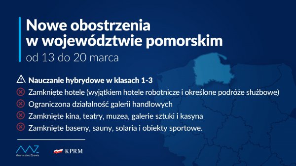 Od dziś nowe zasady bezpieczeństwa w woj. pomorskim 