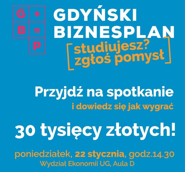 Jak wygrać gdyński Biznesplan? Przyjdź na spotkanie