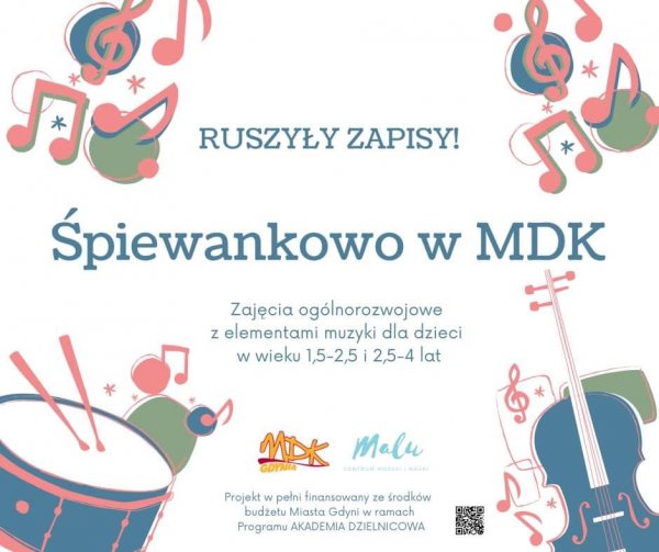 „Śpiewankowo” dla maluchów - zajęcia w MDK