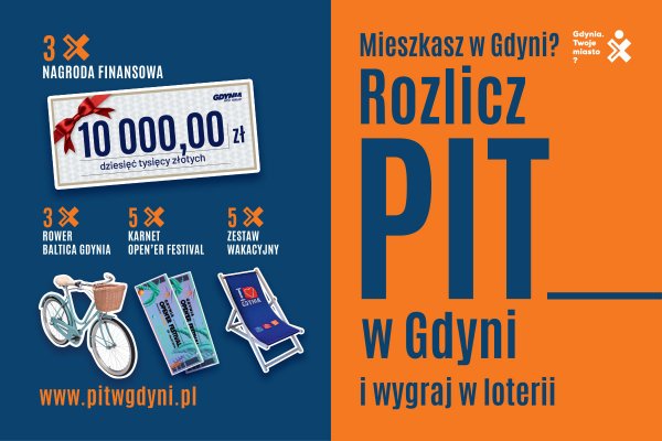 Rozlicz PIT w Gdyni i spróbuj szczęścia w loterii