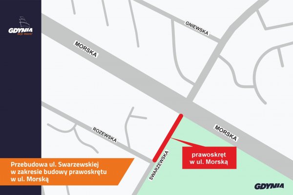 Gdynia szuka wykonawcy przebudowy ul. Swarzewskiej. Powstanie prawoskręt w ul. Morską