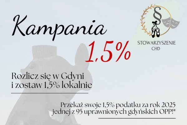 „Wpisujesz – decydujesz!” – pamiętaj o swoim 1,5% podatku 