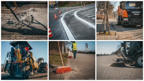 Wiosenne porządki i remonty w Gdyni. Prace prowadzone są w całym mieście
