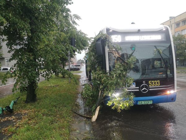 Najgorsza nawałnica tego lata w Gdyni. Trwa usuwanie skutków ulewy