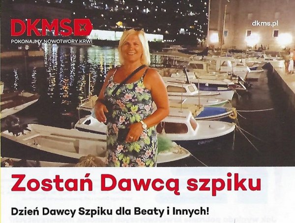 Poszukiwany dawca szpiku dla pani Beaty! Może to właśnie ty? 