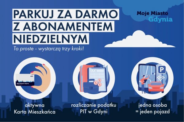 Darmowe parkowanie z abonamentem niedzielnym
