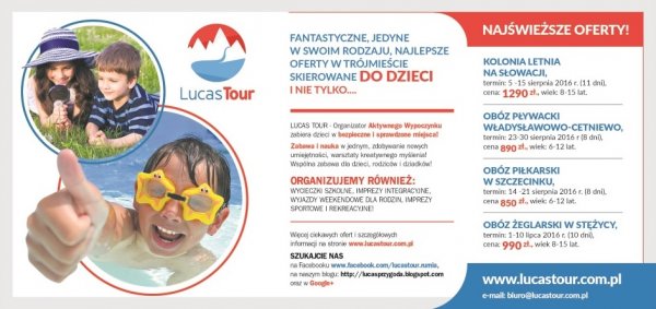 Najlepsze oferty podczas wypoczynku letniego + 10% rabatu dla posiadaczy Karty Gdynia Rodzinna