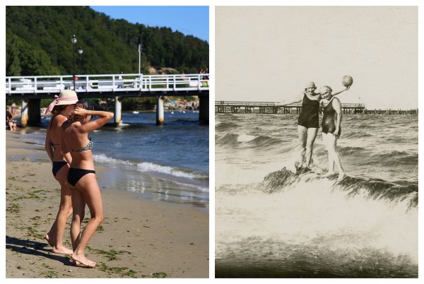 Plaża wczoraj i dziś