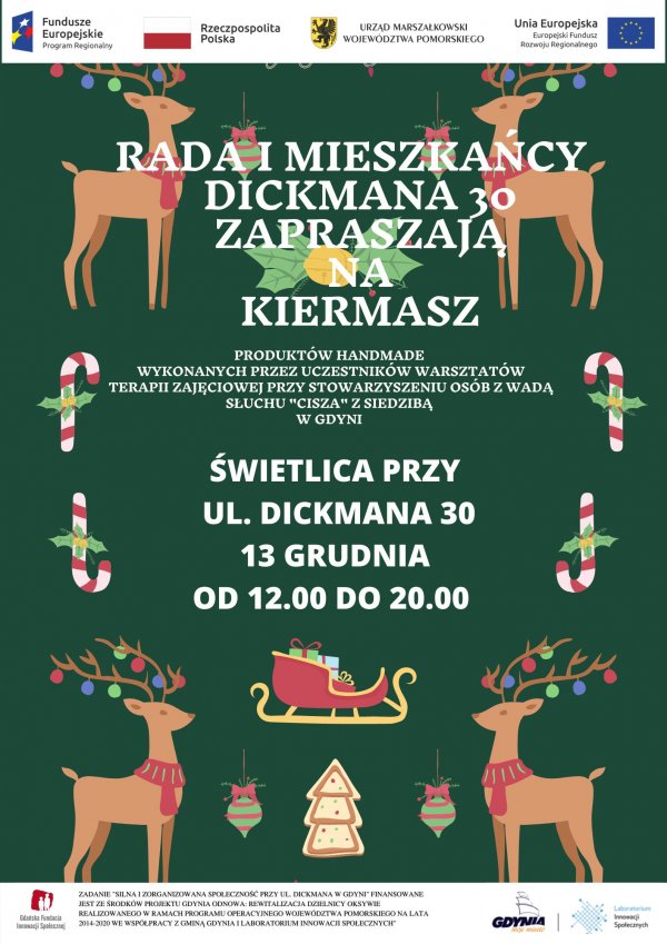 Kiermasz świąteczny na Dickmana 30