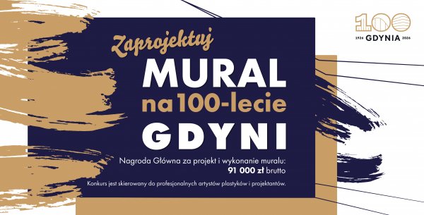 Mural z okazji 100-lecia Gdyni: ogólnopolski konkurs rozpoczęty