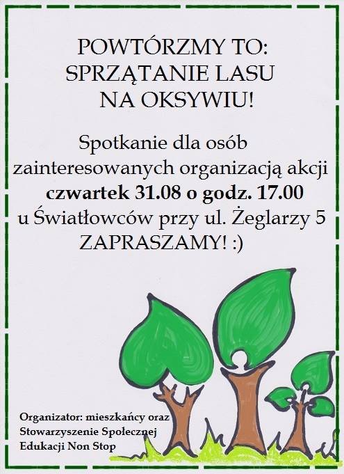 Sprzątanie lasu na Oksywiu
