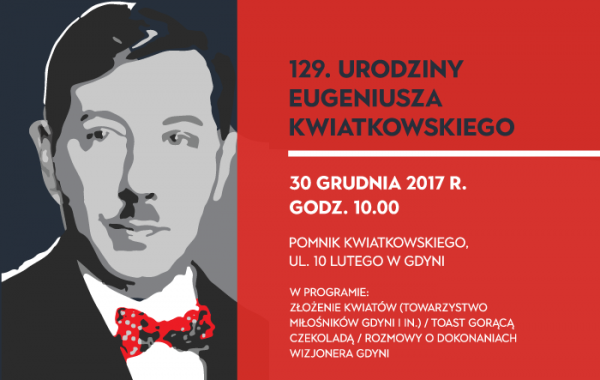 Czekolada na 129. urodziny Eugeniusza Kwiatkowskiego