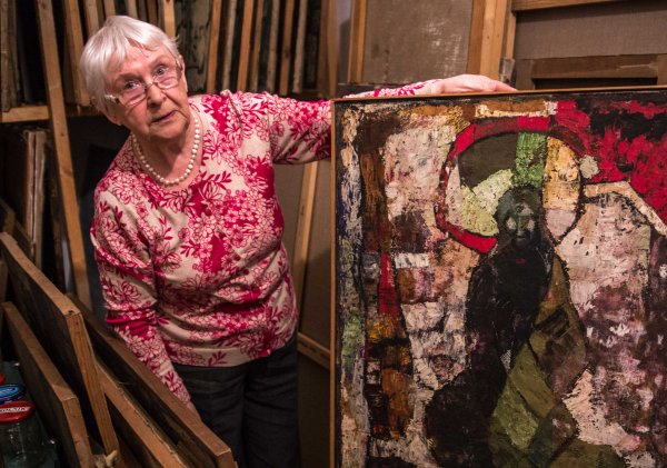 Urodzinowo-jubileuszowy wernisaż prac Anieli Kity