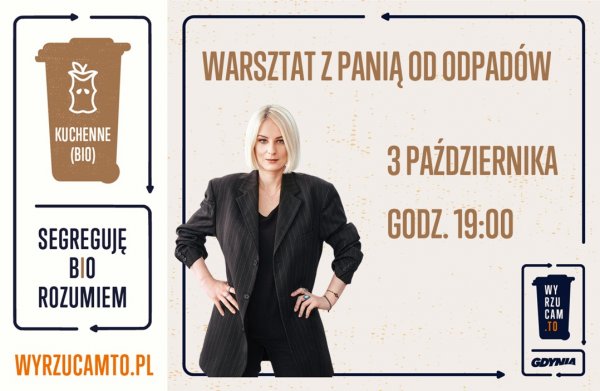 Posłuchaj „Pani od odpadów” i odbierz praktyczny kosz