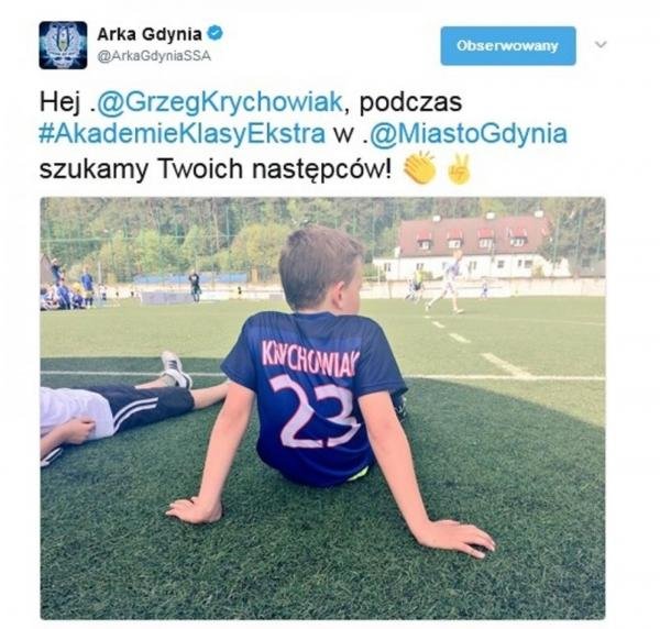 Arka nie zapomina o Grzegorzu Krychowiaku