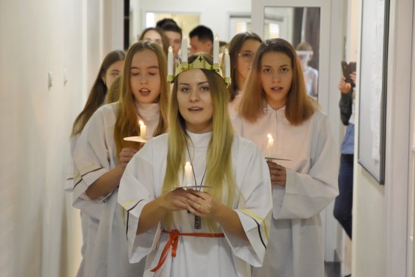 Orszak św. Łucji w magistracie