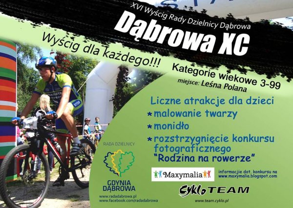 Dąbrowa XC - XVI Wyścig Rowerowy Rady Dzielnicy Dąbrowa