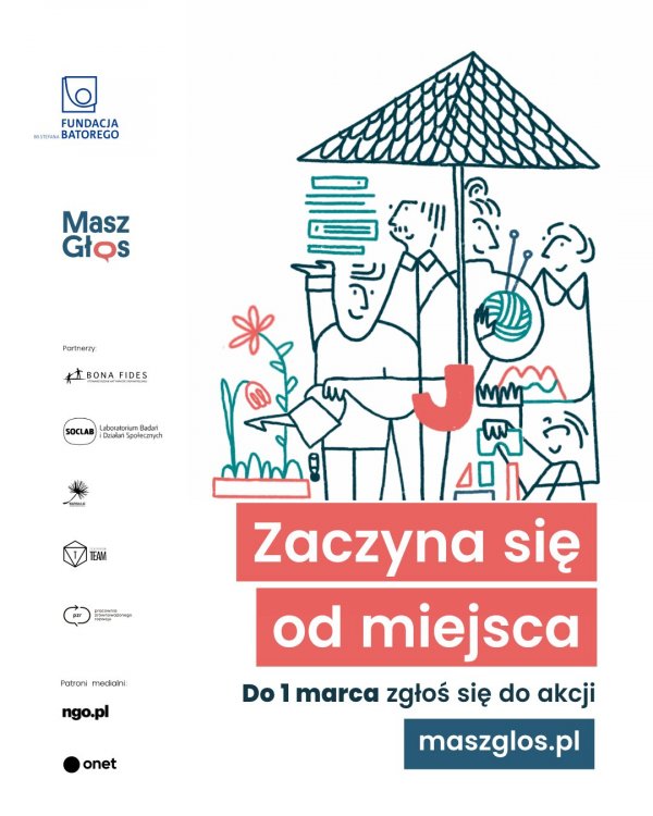 Stwórz wspólną przestrzeń do spotkań. Zapisy do akcji „Masz Głos” 