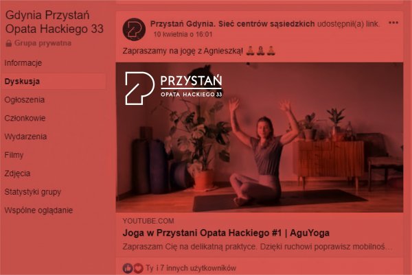 Spotkajmy się online w Przystani Opata Hackiego 33