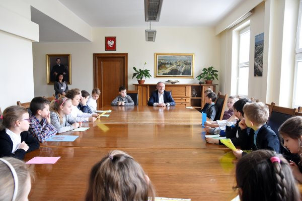 Trzecioklasiści z wizytą u prezydenta