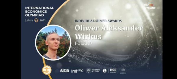 Srebrny medalista z gdyńskiej Trójki