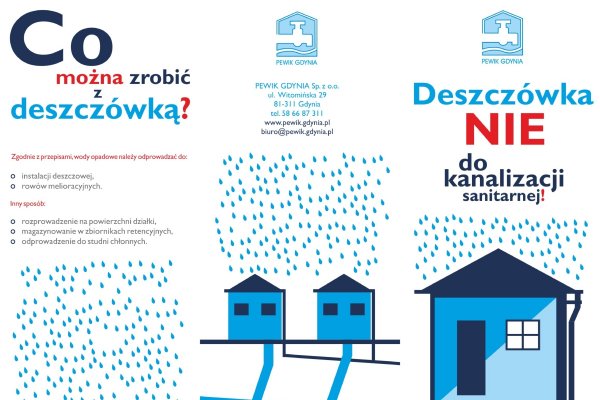 Nie odprowadzaj deszczówki do kanalizacji sanitarnej