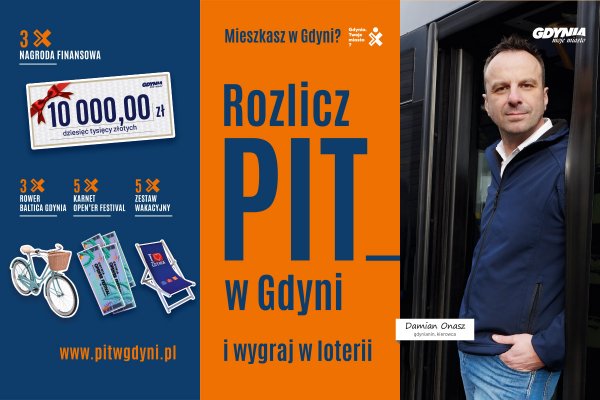 Ostatnie dni na rozliczenie PIT-u. Złóż go w Gdyni i wygraj