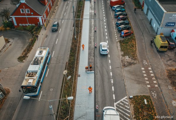 Ul. Morska i ul. Kopernika – trwają roboty drogowe