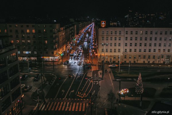 Świątecznie przystrojona Gdynia  