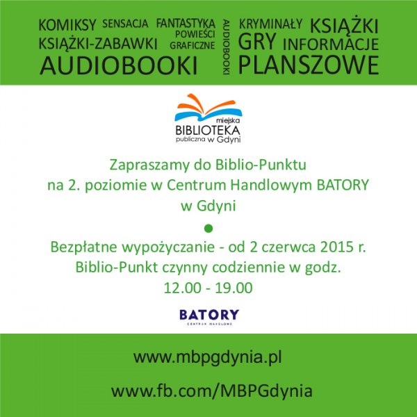 Inauguracja Biblio-Punktu w Centrum Handlowym Batory