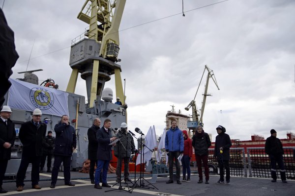 ORP „Ślązak” po pierwszych próbach