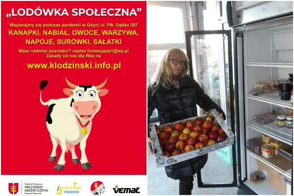 Lodówka społeczna na Obłużu działa już rok