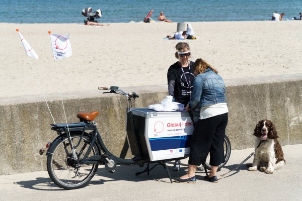 Lotne brygady BO 2020 na rowerach cargo