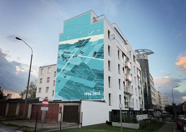 Nowy mural w centrum Gdyni będzie ozdobą na stulecie miasta