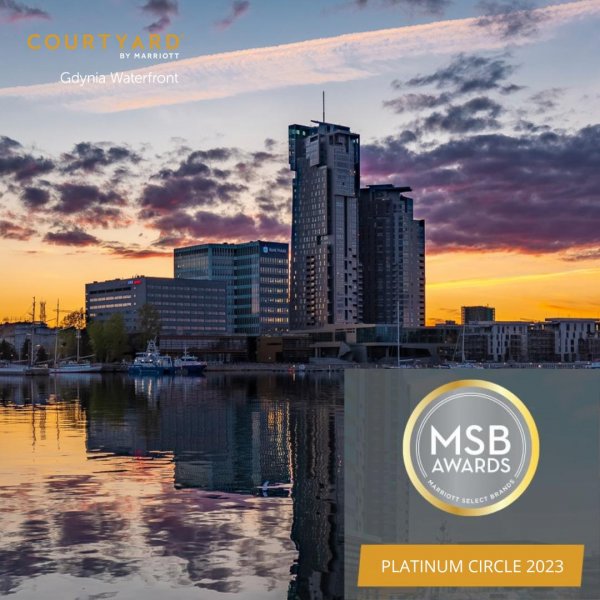 Hotel Courtyard by Marriott Gdynia z platynowym laurem
