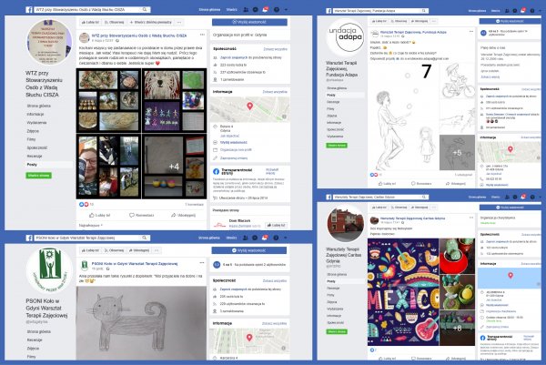 Na terapii zajęciowej spotykają się w internecie