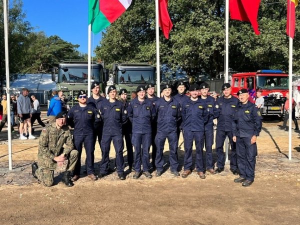 Wojskowi studenci z Gdyni na słynnym marszu
