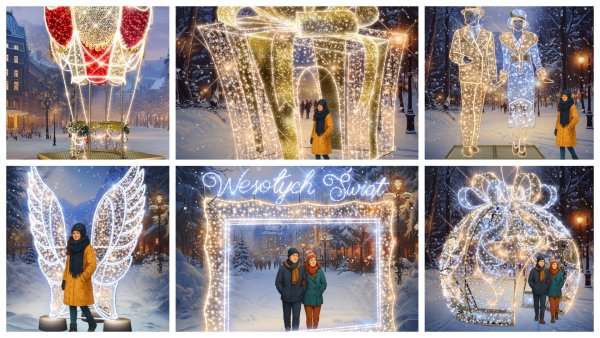 Rozświetlony Park Centralny sercem świątecznej Gdyni