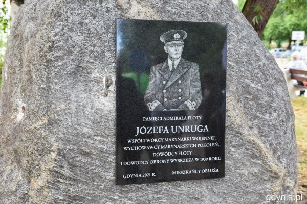 Admirał Unrug uhonorowany pamiątkową tablicą