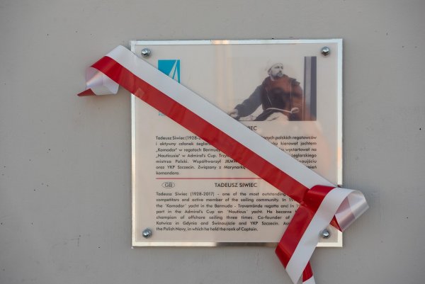 Tadeusz Siwiec upamiętniony w alei Żeglarstwa Polskiego 