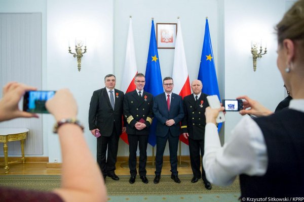 Profesorowie Akademii Morskiej odznaczeni przez prezydenta