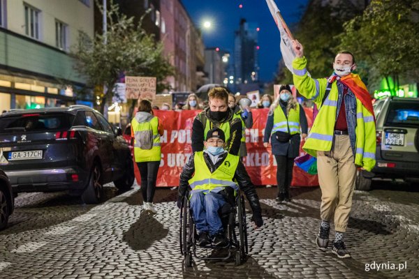 Manifestacje wciąż na ulicach Gdyni 