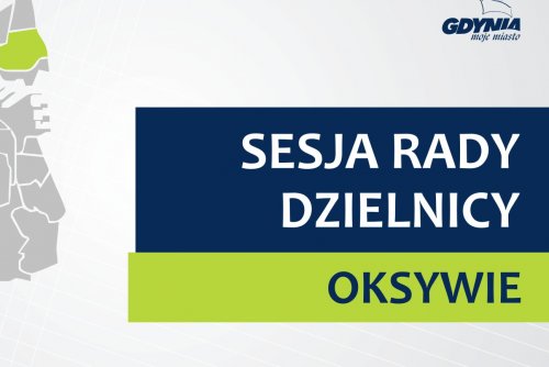 Mapa Gdyni z zaznaczoną na zielono dzielnicą Oksywie.